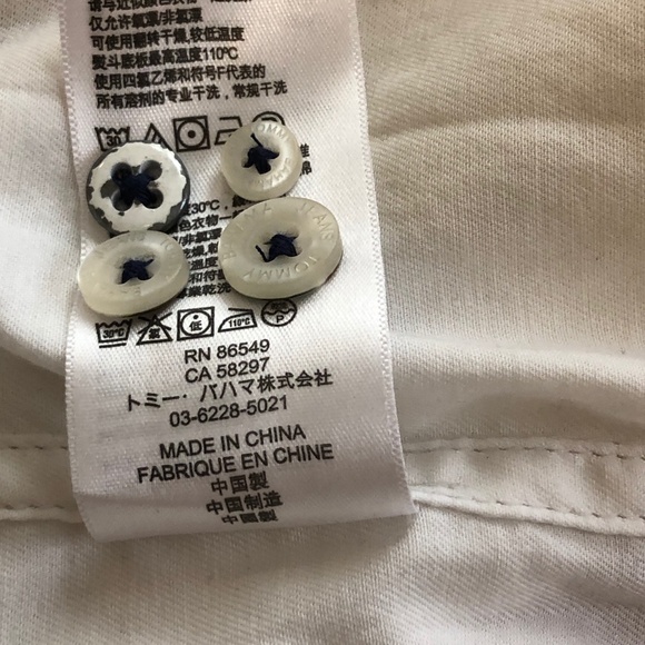 Men's Tommy Bahama White Lyocell/Cotton Shirt - Picture 7 of 16